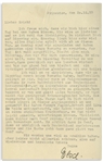 Elsa Einstein Letter Signed From 1933, Shortly After She and Albert Moved to Princeton -- ''...We will have much to tell each other, but not a lot of it will be nice, I fear...''